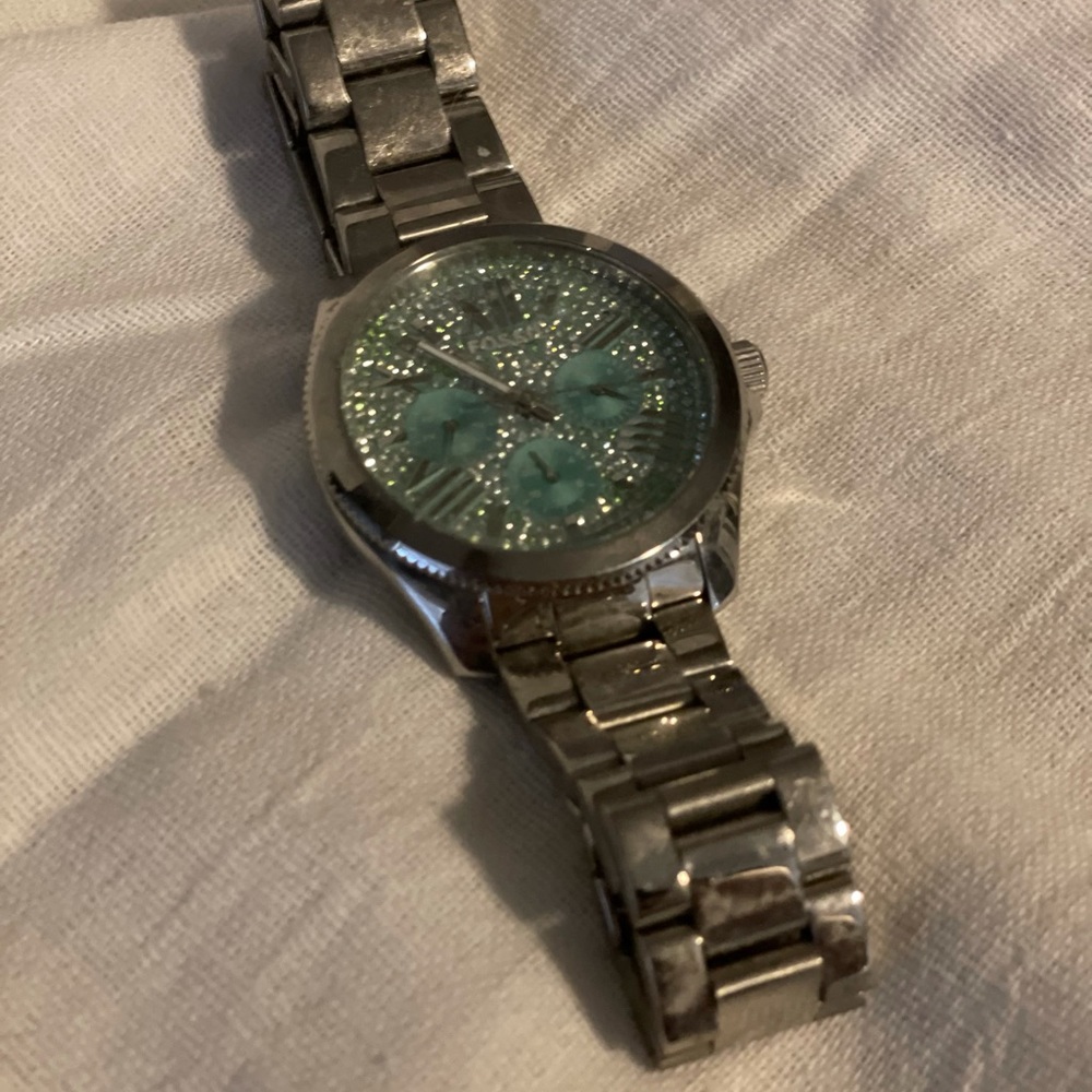 Fossil watch, baby blue face